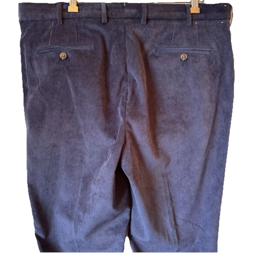 Peter Millar Golf‎ Nanoluxe Blue Corduroy Pants Mens Size 38x31 Casual Dress